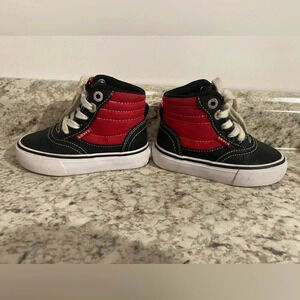 Levi’s high top sneakers red black size 5